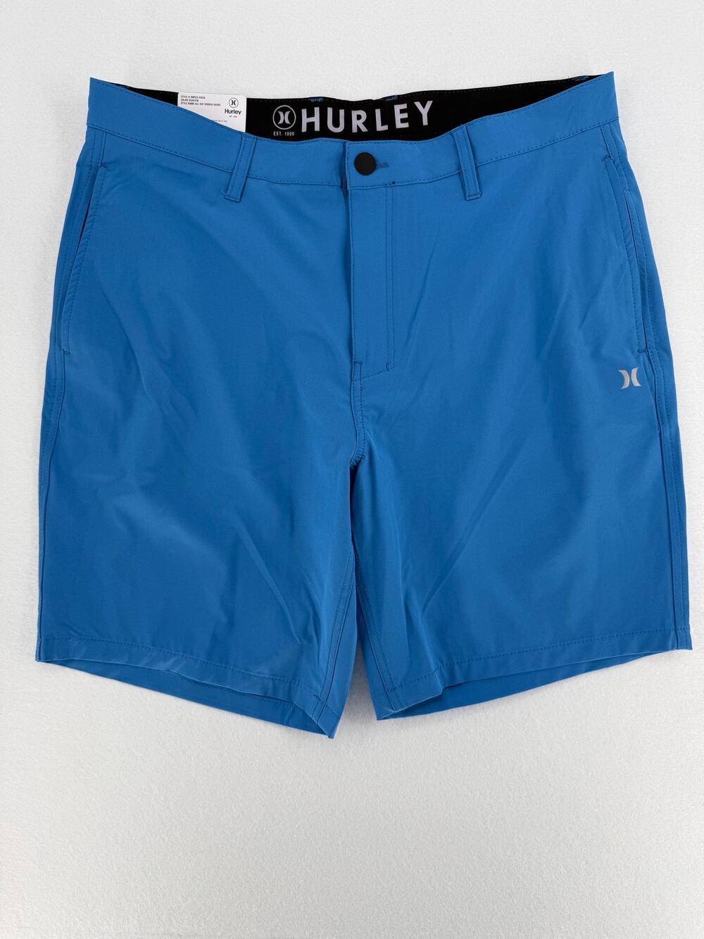 Hurley Men’s 38 All Day Hybrid Shorts Blue 4-Way Stretch Quick Dry NWT